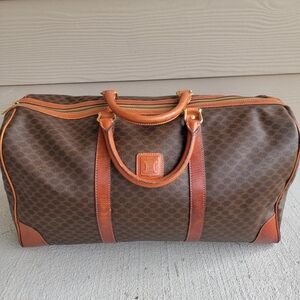 Celine Tan and Brown Travel Bag